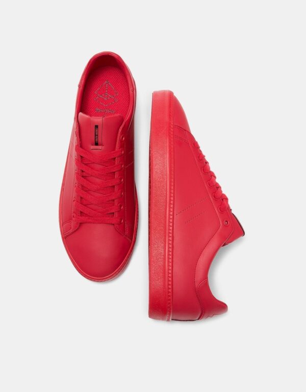 Red Lace-up Sneakers